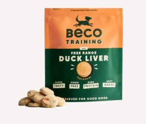 BECO DOG TREATS DUCK LIVER WITH SAGE & CARROT 60g